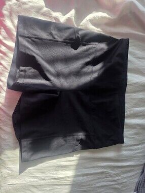 Active Life Women's Black Bike Shorts with Stretch Panels
